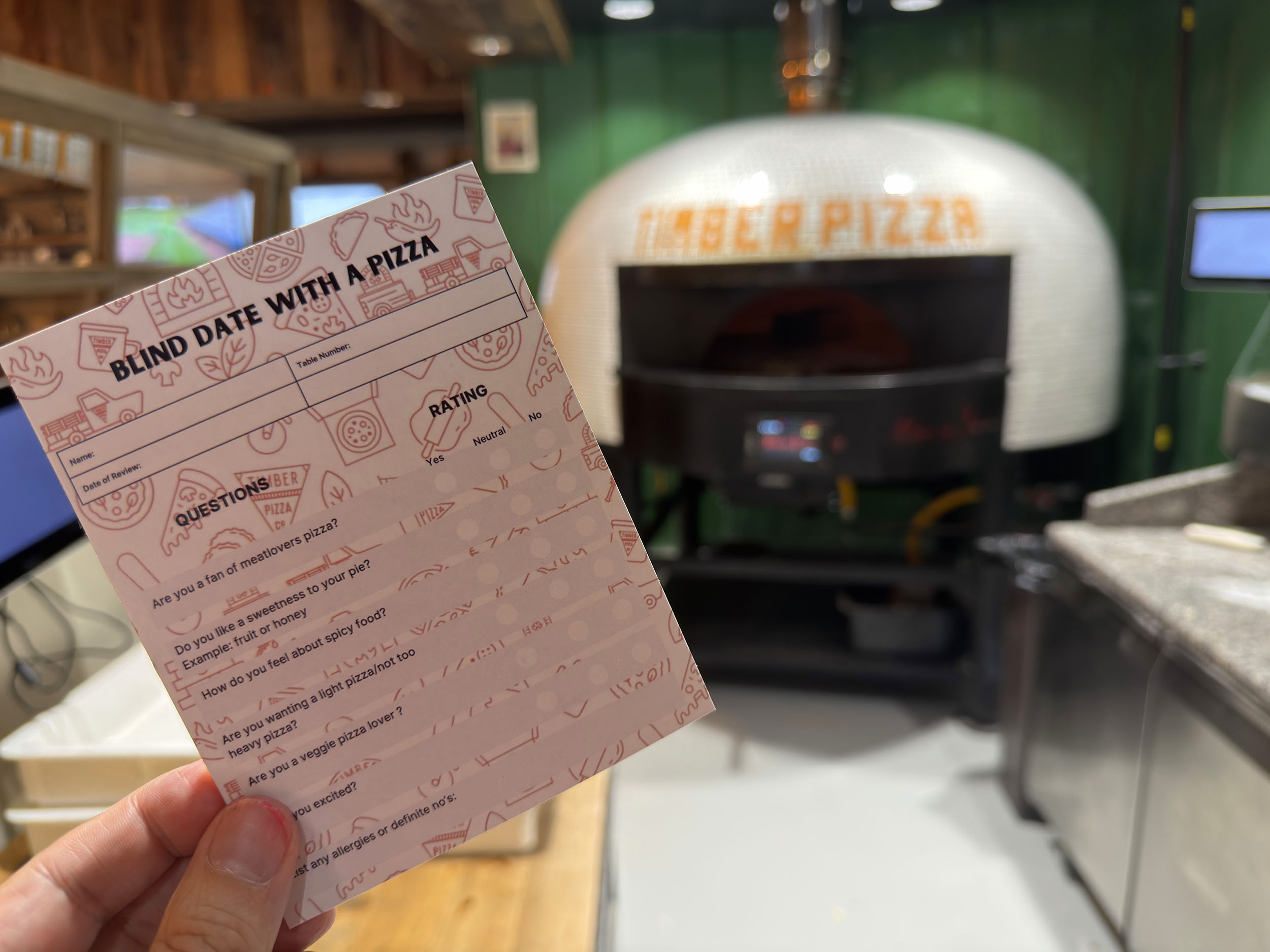 Timber Pizza Raleigh Durham Blind Date