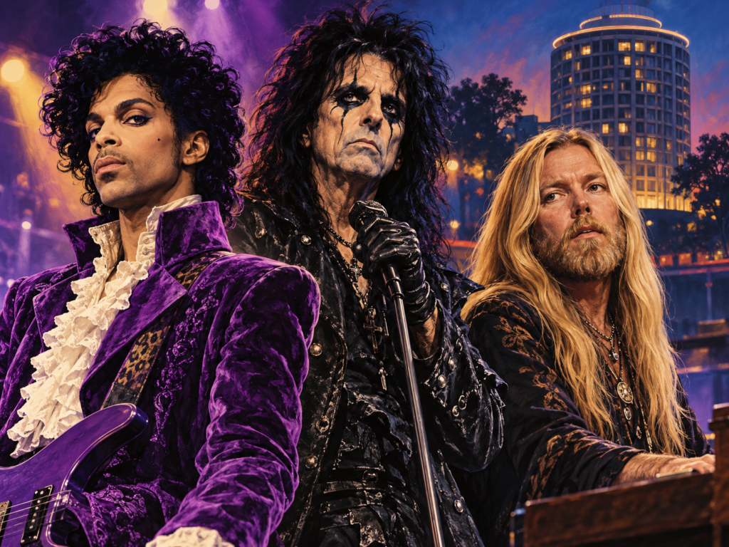 Prince Alice Cooper and Gregg Allman