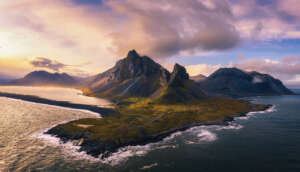 Eystrahorn is a dramatic and visually striking mountain located on the southeastern coast of Iceland.