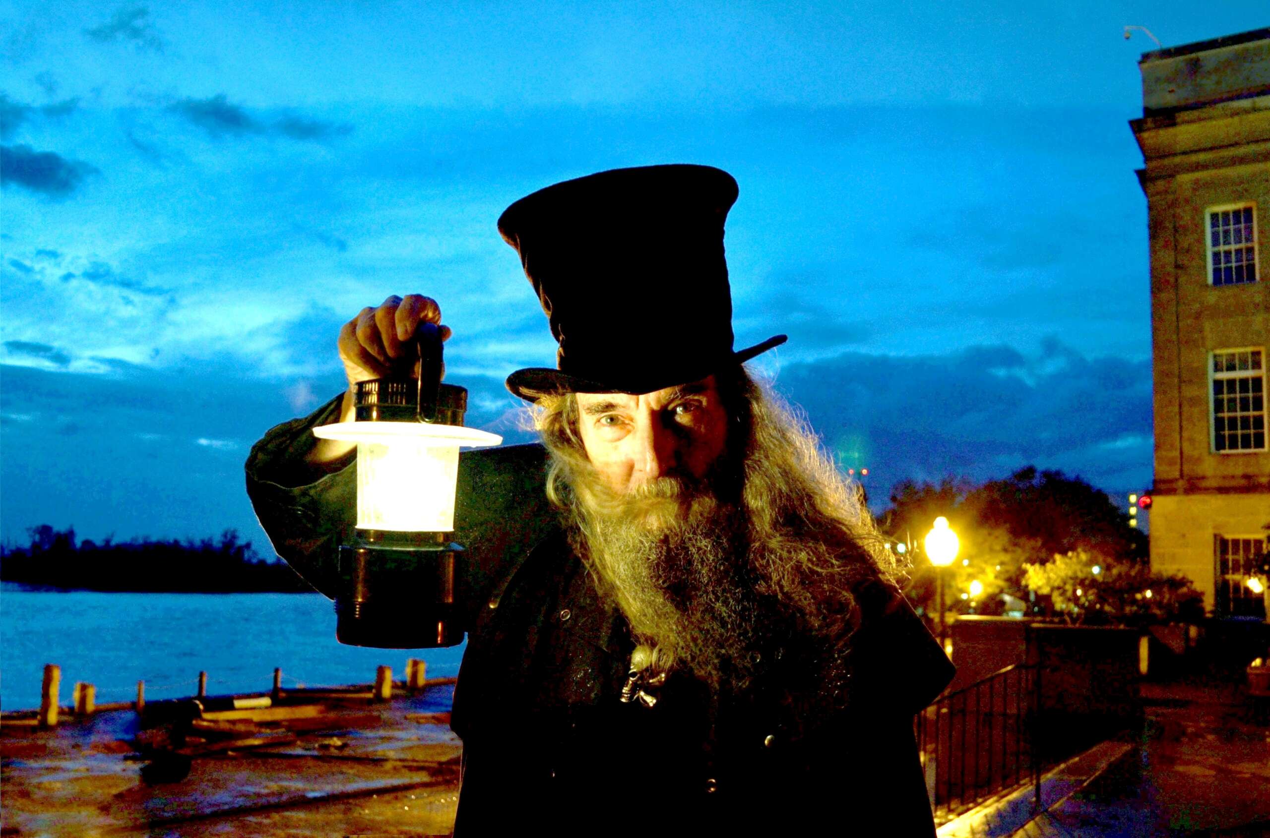 Wilmington Halloween Creep Man with Lantern.