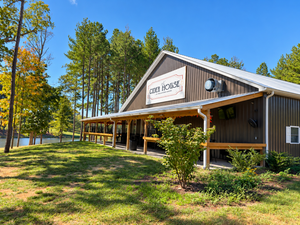 The Cider House at Millstone Creek Orchards in Ramseur, North Carolina