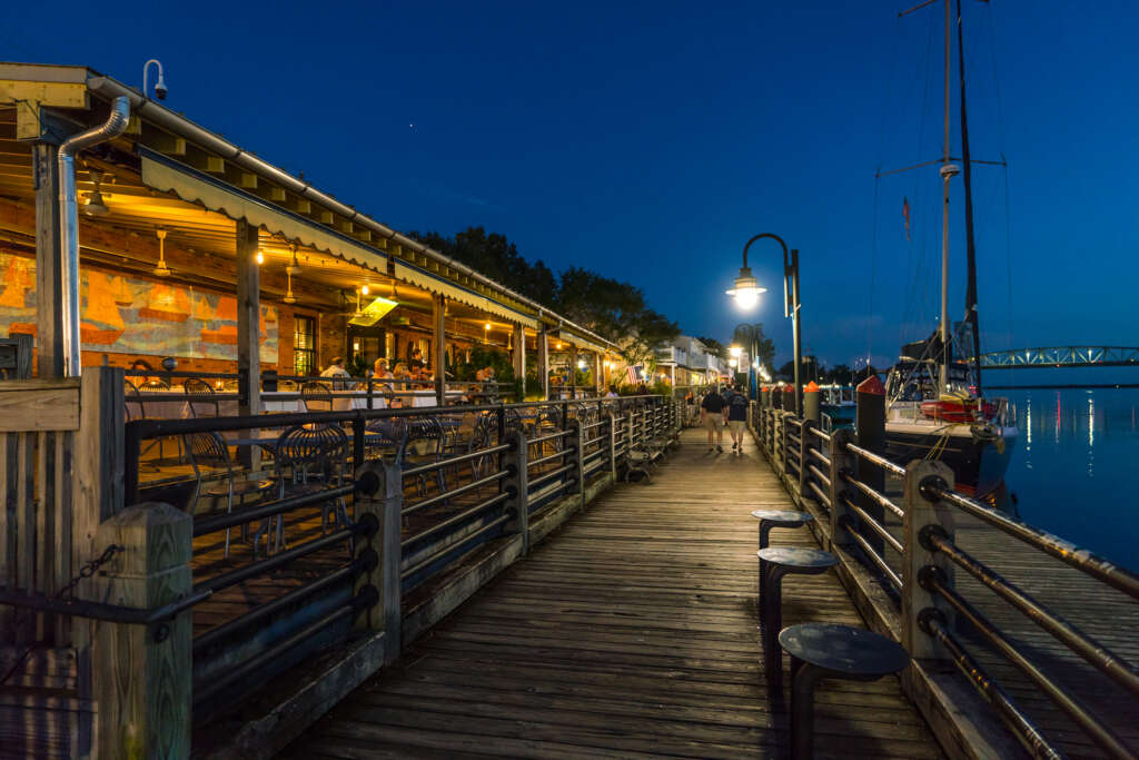 Wilmington Riverwalk at Night.