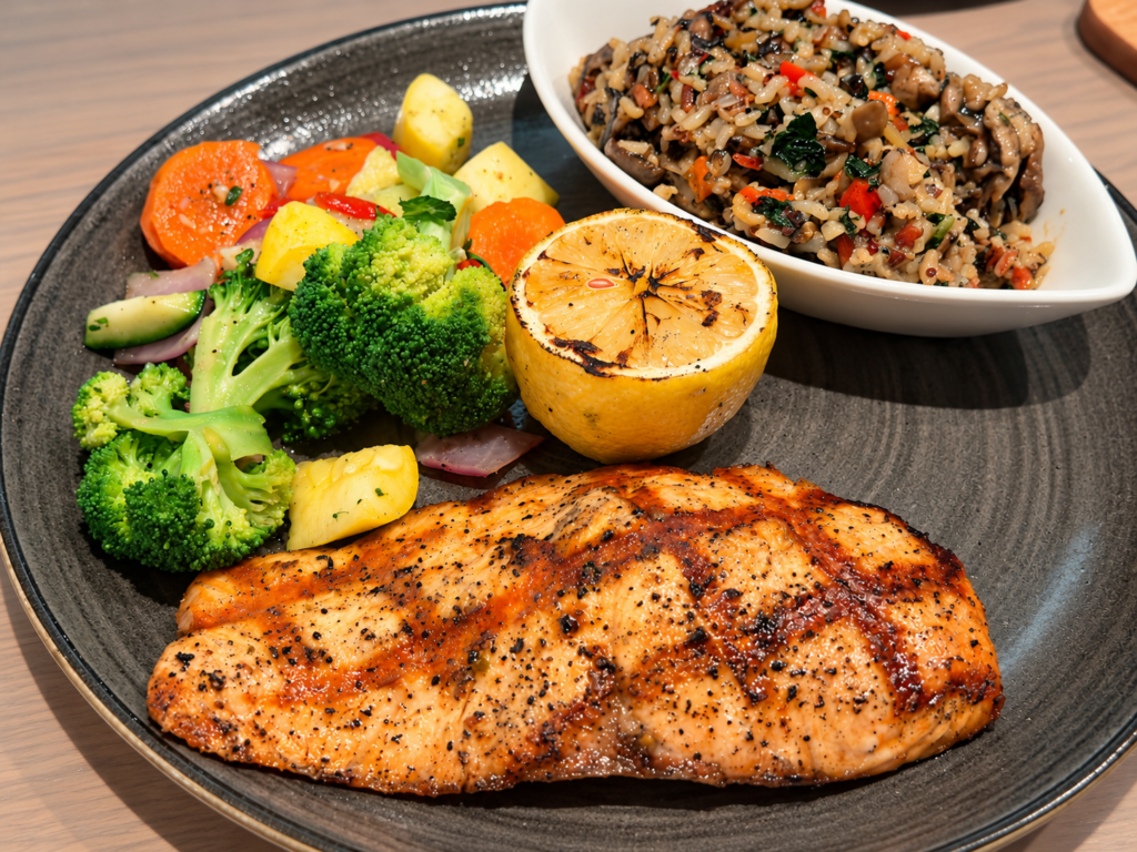 Salmon Firebirds Grill Wake Forest
